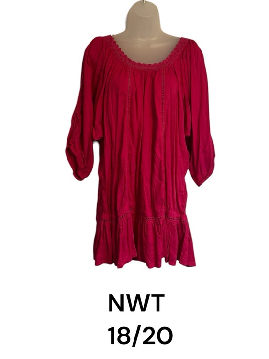 Cato Tops - NWT  Pink Peasant Top  PLUS:   18/20    #C